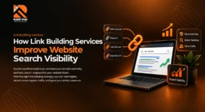 Link building services improving website search visibility