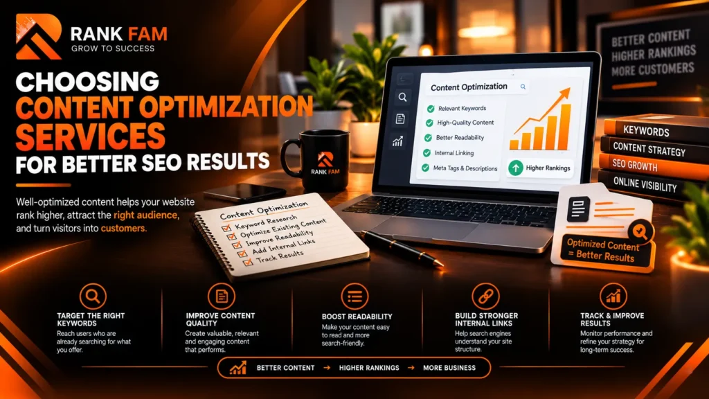 Content optimization services improving SEO results