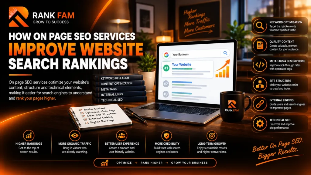 How On Page SEO Services Improve Website Search Rankings