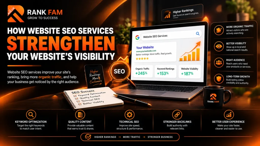 Website SEO services strengthening website search visibility
